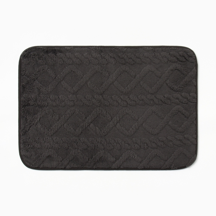 Коврик для ванной Этель Коврик для ванной Этель "Узор", цв. серый, 40х60 см