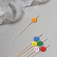 Шпажки Доляна &laquo;Улыбка&raquo;, 12 см, набор 25 шт, цвет МИКС