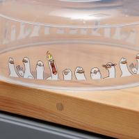 Крышка для СВЧ-печи «Гуси», 25х25х10 см Крышка для СВЧ-печи «Гуси», 25х25х10 см