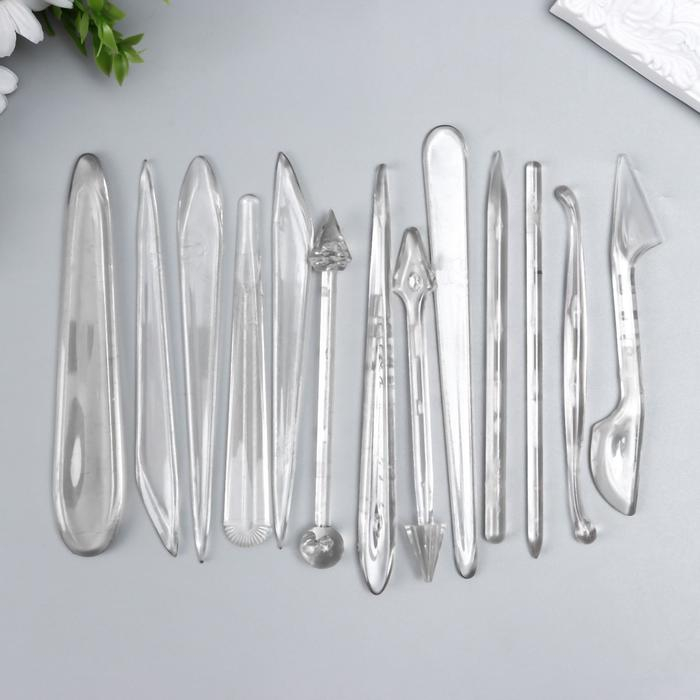 Инструмент для моделирования акрил набор 13 шт 16 см Инструмент для моделирования акрил набор 13 шт 16 см