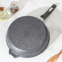 Сковорода «Гранит», d=28 см, пластиковая ручка, антипригарное покрытие, цвет серый Сковорода «Гранит», d=28 см, пластиковая ручка, антипригарное покрытие, цвет серый