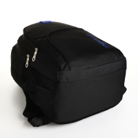 Рюкзак школьный на молнии, 4 кармана, цвет чёрный/синий Рюкзак школьный на молнии, 4 кармана, цвет чёрный/синий