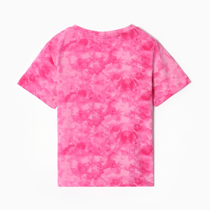 Футболка для девочки &laquo;Дейзи Дак&raquo;, Disney, &laquo;Тай-дай&raquo;, рост 98-104 см, цвет розовый