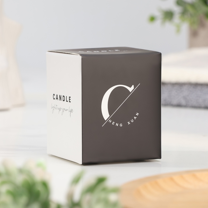 Свеча ароматическая в стакане "Cheng Xuan", аромат розы и сандала