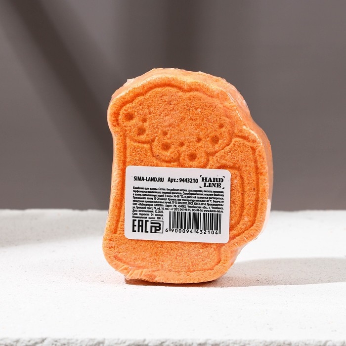 Бомбочка для ванны, 100 г, аромат пива, HARD LINE Бомбочка для ванны, 100 г, аромат пива, HARD LINE