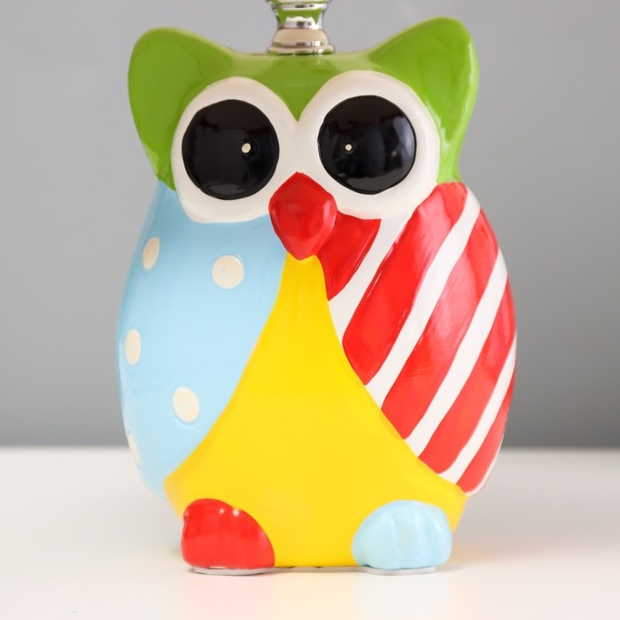 Настольная лампа Настольная лампа "Совушка" Е14 40Вт цветной 20х20х32см