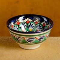 Пиала Риштанская керамика "Узоры", 9,5 см микс Пиала Риштанская керамика "Узоры", 9,5 см микс