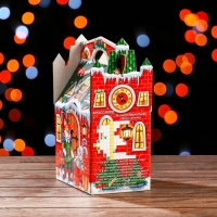 Новый год. Подарочная коробка "Кот в сапогах", 23,5 х 20 х 12 см.