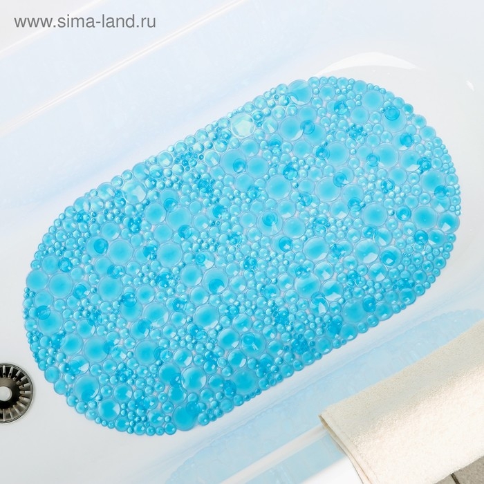 Коврик противоскользящий в ванну на присосках Доляна «Шампанское», 36×68 см, цвет МИКС Коврик противоскользящий в ванну на присосках Доляна «Шампанское», 36×68 см, цвет МИКС