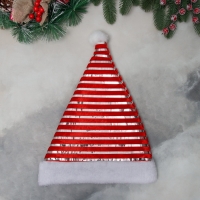 Колпак новогодний "Свечение полос" 30х38 см, красный Колпак новогодний "Свечение полос" 30х38 см, красный