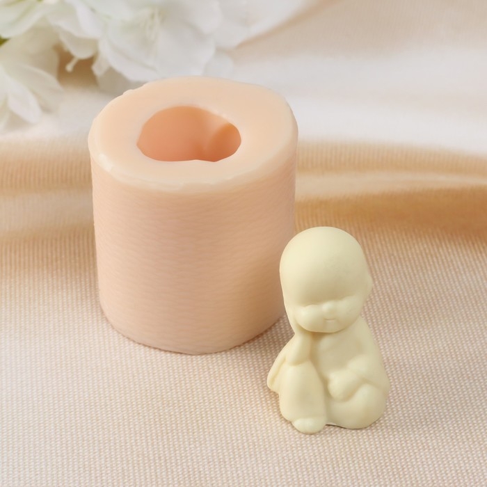 Молд силиконовый Молд силиконовый "Маленький Будда 4" 2,5х2,5х4 см