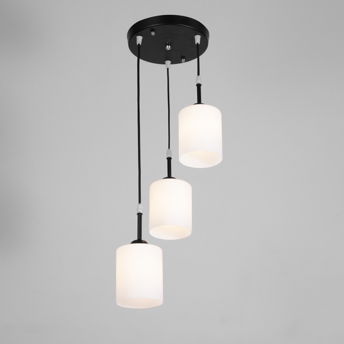 Светильник "Лорс" 3хЕ27 40Вт черный 30х30х18-118 см