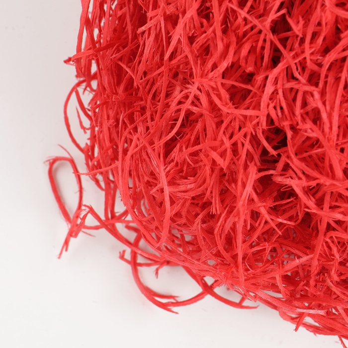 Наполнитель для декора &laquo;Сено&raquo;, 100 гр, цвет красный