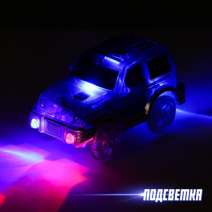 Машинка для гибкого автотрека Magic Tracks, цвет синий Машинка для гибкого автотрека Magic Tracks, цвет синий