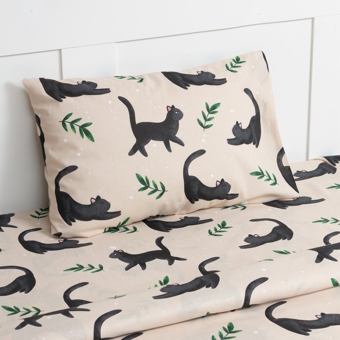 Постельное бельё Этель 1,5 сп Постельное бельё Этель 1,5 сп "Little cat", 143х215 см, 150х214 см, 50х70 см -1 шт, 100% хлопок, бязь