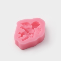 Молд Доляна «Ангел с гармошкой», силикон, 9×7,4×2 см, цвет МИКС Молд Доляна «Ангел с гармошкой», силикон, 9×7,4×2 см, цвет МИКС