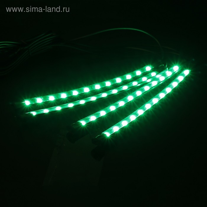 Подсветка салона 12 LED-5050, 22 см, пульт, светомузыка, мультисвет RGB, 4 шт Подсветка салона 12 LED-5050, 22 см, пульт, светомузыка, мультисвет RGB, 4 шт