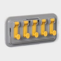 Держатель для ванных и кухонных принадлежностей, 17×7×11 см, цвет серый Держатель для ванных и кухонных принадлежностей, 17×7×11 см, цвет серый