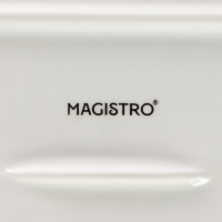 Блюдо фарфоровое для запекания Magistro &laquo;Бланш&raquo;, 35,5&times;22 см, цвет белый