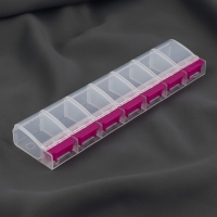 Органайзер для хранения мелочей, 7 отделений, с кнопками, 22 × 5 × 2,5 см Органайзер для хранения мелочей, 7 отделений, с кнопками, 22 × 5 × 2,5 см