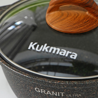 Кастрюля Granit ultra, 2 л, d=22.5 см, h=15.5 см, антипригарное покрытие, цвет коричневый