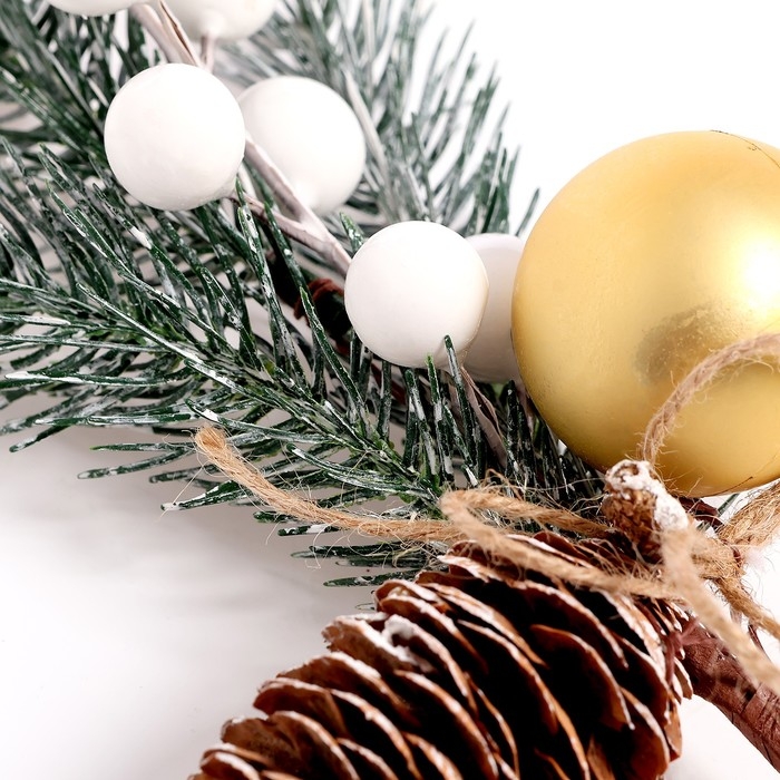 Новогодний декор «Зимняя сказка», веточка, 30 × 11 × 5 см Новогодний декор «Зимняя сказка», веточка, 30 × 11 × 5 см