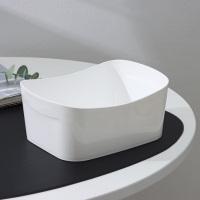 Корзинка для хранения без крышки, 1,6 л, 19&times;14&times;8 см, цвет белый