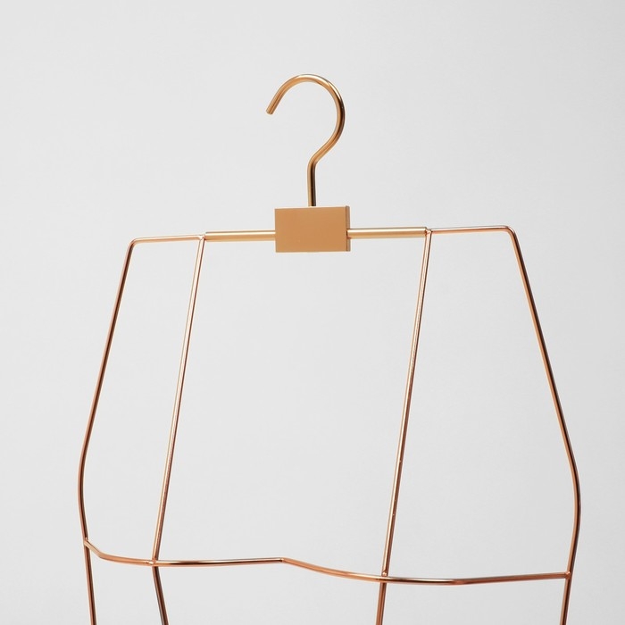 Вешалка контурная, обхват 64&times;58&times;70 см, металл, цвет розовое золото