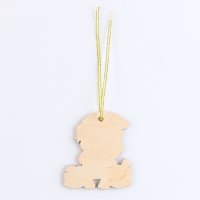 Ёлочная игрушка - подвеска деревянная «Новый год! Мишутка» Ёлочная игрушка - подвеска деревянная «Новый год! Мишутка»