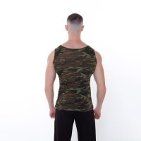 Майка мужская, цвет хаки/камуфляж, размер 48