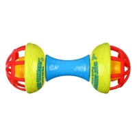 Погремушка &laquo;Гантелька яркая&raquo;, с эластичными элементами