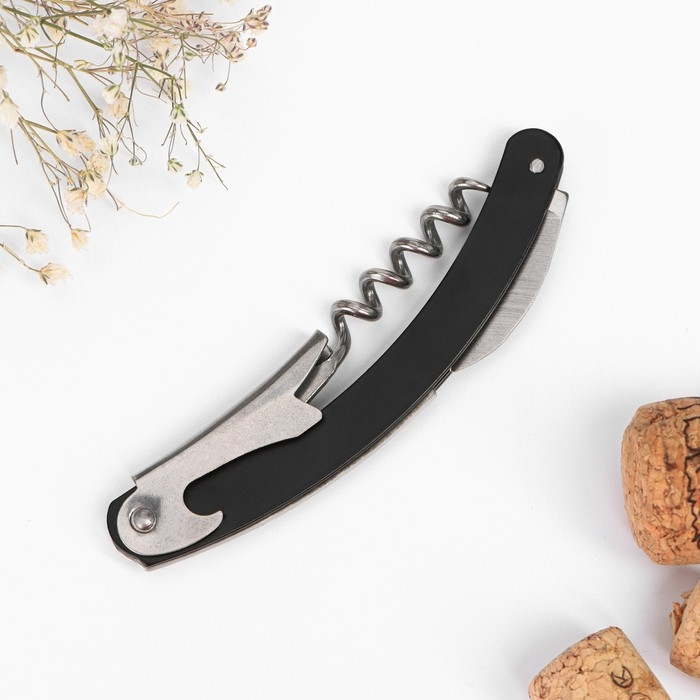 Подарочный набор сомелье &laquo;Самой цветущей&raquo;: штопор, пробка, каплеуловитель для вина