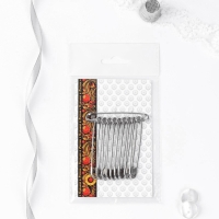 Булавки английские, 55 мм, 10 шт, цвет никель