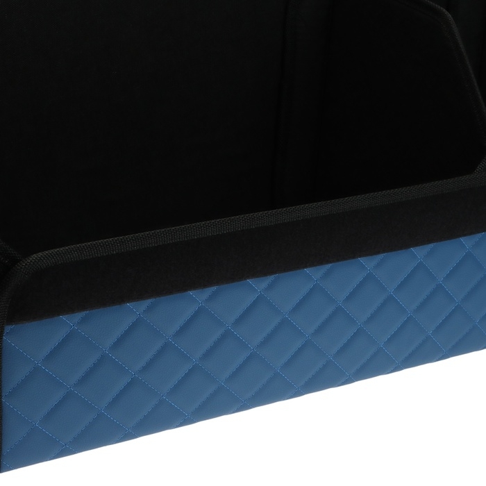 Органайзер кофр в багажник автомобиля Cartage саквояж, экокожа стеганая, 70 см, синий Органайзер кофр в багажник автомобиля Cartage саквояж, экокожа стеганая, 70 см, синий