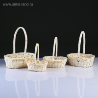 Набор корзин плетеных из 4-х 20х28 Н 8/26,17х24 Н7/25,14х21Н6/20, 12х18 Н 5/17 см.(ротанг) Набор корзин плетеных из 4-х 20х28 Н 8/26,17х24 Н7/25,14х21Н6/20, 12х18 Н 5/17 см.(ротанг)