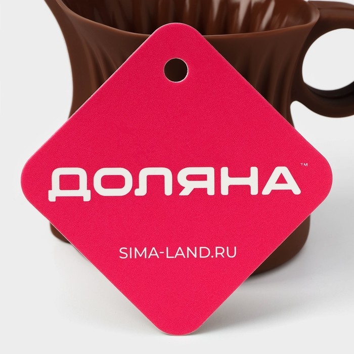 Кувшин для плавления и заливки шоколада Доляна «Зефира», 180 мл, 10×7 см, d=6 см, цвет коричневый Кувшин для плавления и заливки шоколада Доляна «Зефира», 180 мл, 10×7 см, d=6 см, цвет коричневый