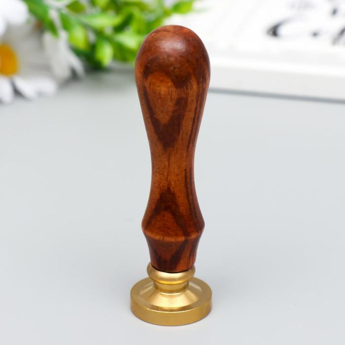 Печать для сургуча с деревянной ручкой "Кашалот в космосе" 9х3х3 см