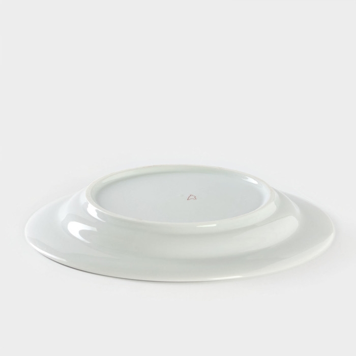 Тарелка фарфоровая &laquo;Розовый цветок&raquo;, d=24 см