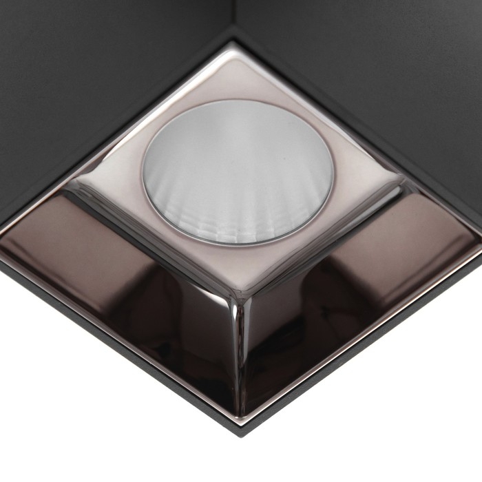 Светильник Светильник "Кубик" LED 4000К 10Вт DIM220 черный кофе 7,5х7,5х9,5см