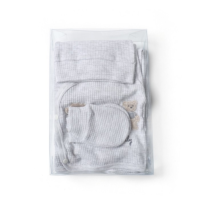 Комплект детский, цвет серый, рост 62 см