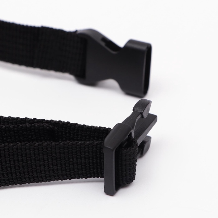 Намордник текстильный, размер 3 (длина по носу 4 см, обхват морды 22 см), чёрный Намордник текстильный, размер 3 (длина по носу 4 см, обхват морды 22 см), чёрный