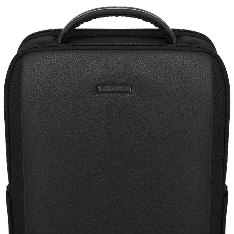 Рюкзак для ноутбука Santiago Slim с кожаной отделкой, черный Рюкзак для ноутбука Santiago Slim с кожаной отделкой, черный