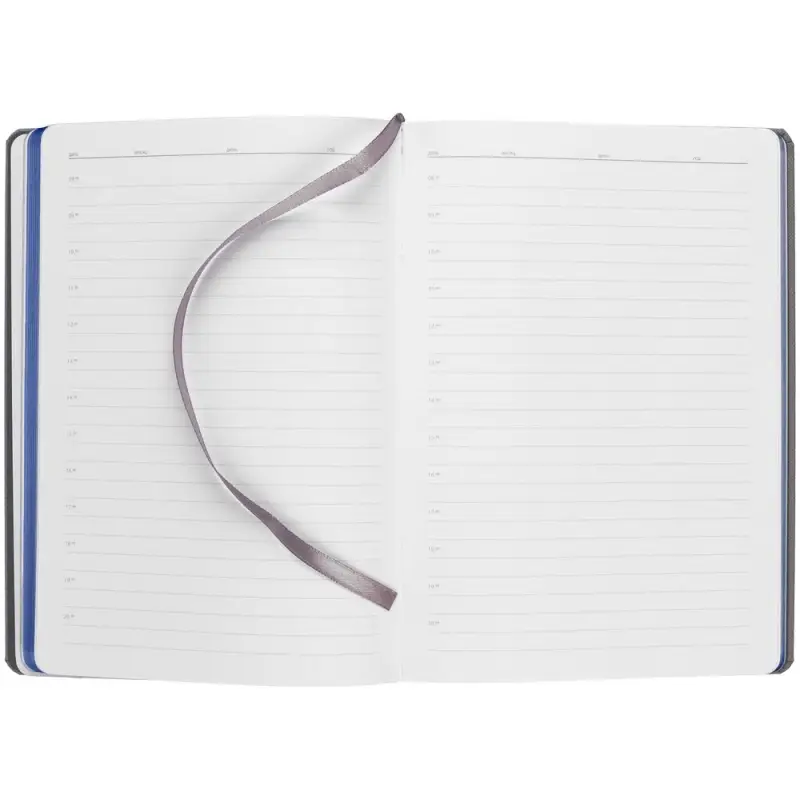 Ежедневник Rubikon на заказ, недатированный серо-синий