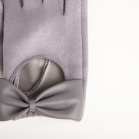 Перчатки женские, безразмерные, без утеплителя, цвет серый