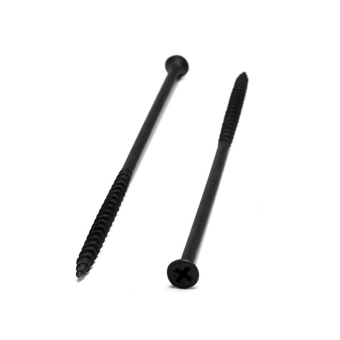 Саморез по дереву 4.8х152 мм, крупная резьба, фосфатированный, в упаковке 15 кг Саморез по дереву 4.8х152 мм, крупная резьба, фосфатированный, в упаковке 15 кг