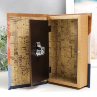 Сейф-книга дерево кожзам "Скандинавское искусство" 21х13х5 см Сейф-книга дерево кожзам "Скандинавское искусство" 21х13х5 см