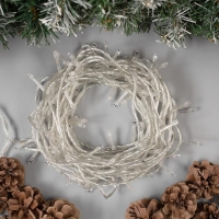 Гирлянда «Нить» 10 м, IP20, прозрачная нить, 100 LED, свечение красное, 8 режимов, 220 В Гирлянда «Нить» 10 м, IP20, прозрачная нить, 100 LED, свечение красное, 8 режимов, 220 В