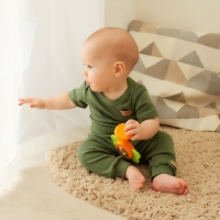 Боди детское MINAKU, цвет хаки, рост 74-80 см