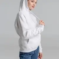 Толстовка с капюшоном Slam 320, белая, размер XL