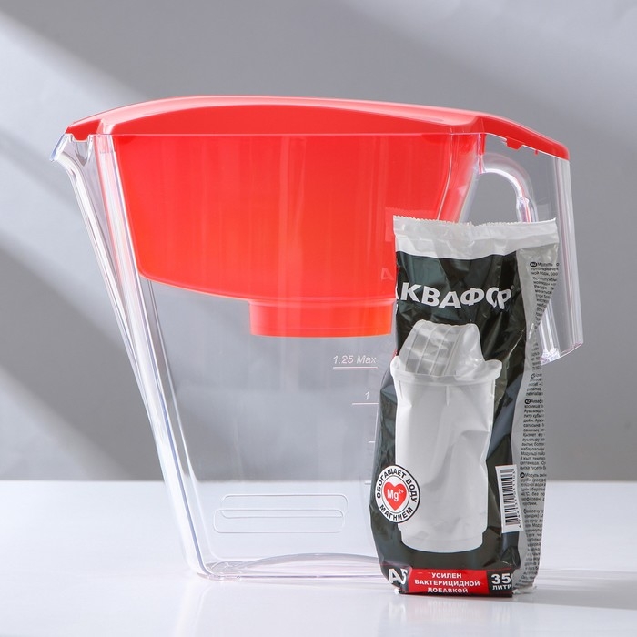 Фильтр-кувшин «Аквафор-Арт», 2,8 л, цвет коралл Фильтр-кувшин «Аквафор-Арт», 2,8 л, цвет коралл